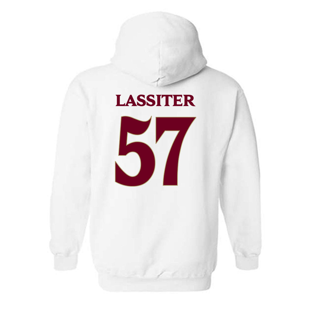 Elon - NCAA Football : Demari Lassiter - Classic Fashion Shersey Hooded Sweatshirt-1