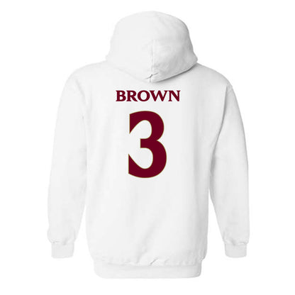 Elon - NCAA Football : Kahmari Brown - Classic Fashion Shersey Hooded Sweatshirt-1