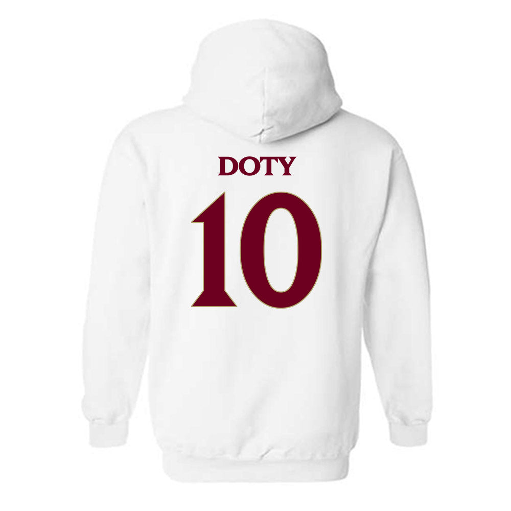 Elon - NCAA Women's Basketball : Kamryn Doty - Classic Fashion Shersey Hooded Sweatshirt-1