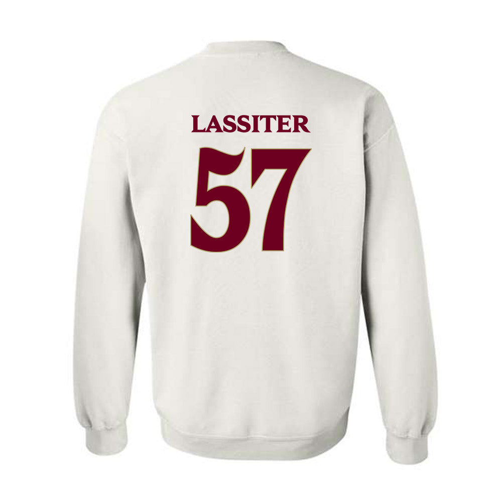 Elon - NCAA Football : Demari Lassiter - Classic Fashion Shersey Crewneck Sweatshirt-1