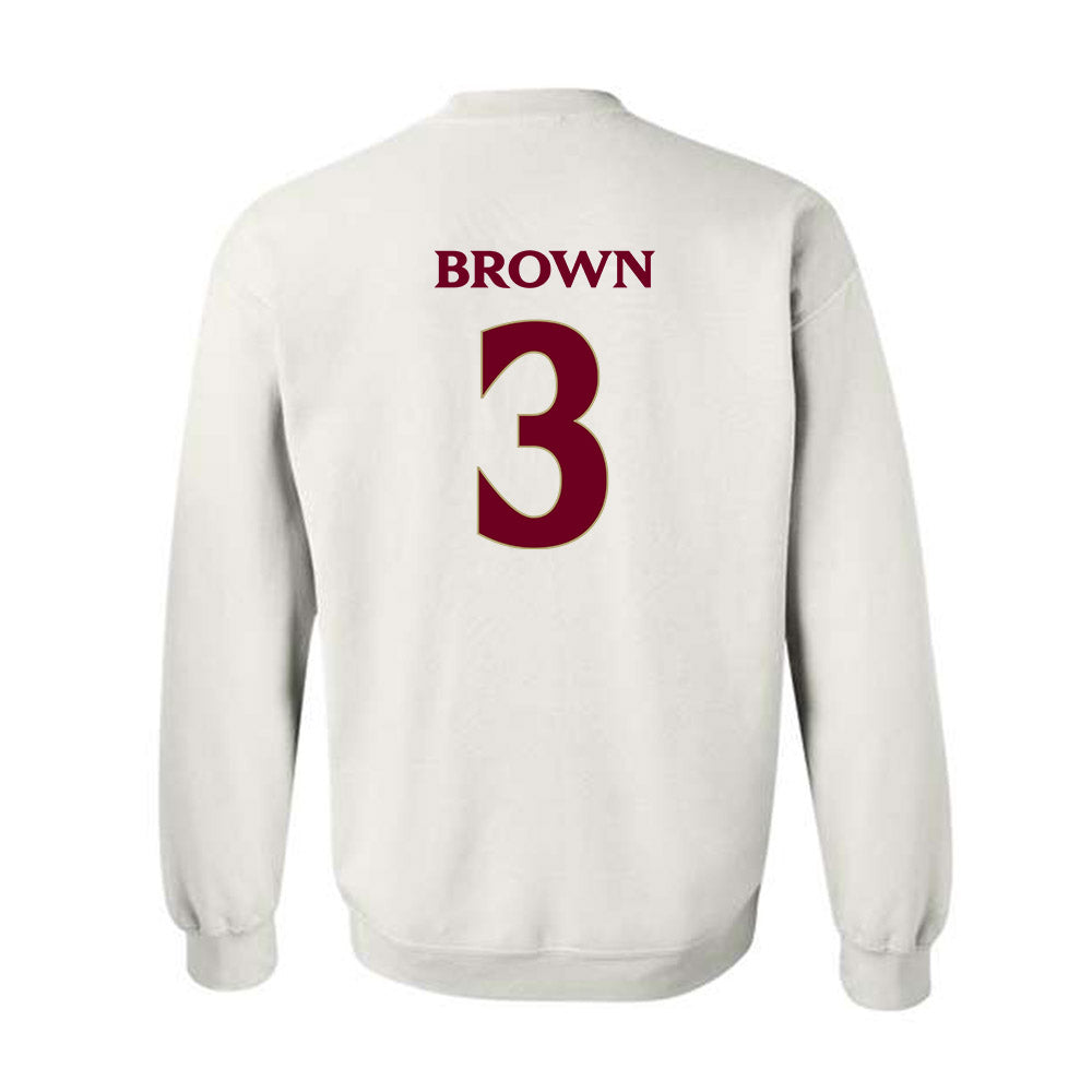 Elon - NCAA Football : Kahmari Brown - Classic Fashion Shersey Crewneck Sweatshirt-1