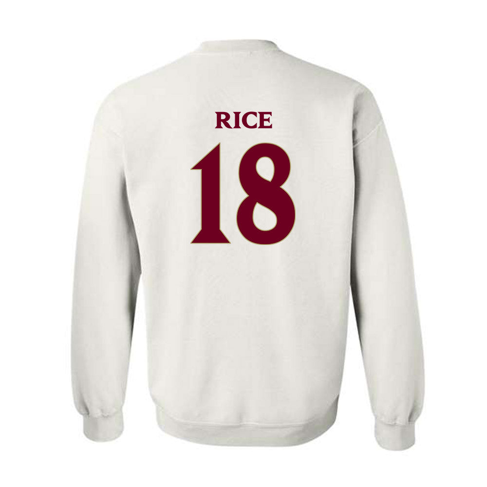 Elon - NCAA Women's Volleyball : April Rice - Classic Fashion Shersey Crewneck Sweatshirt-1