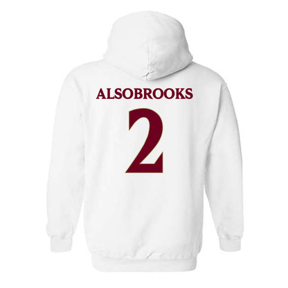 Elon - NCAA Football : Senquavious Alsobrooks - Classic Fashion Shersey Hooded Sweatshirt-1