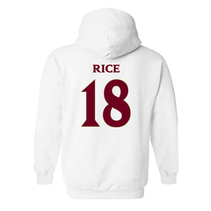 Elon - NCAA Women's Volleyball : April Rice - Classic Fashion Shersey Hooded Sweatshirt-1