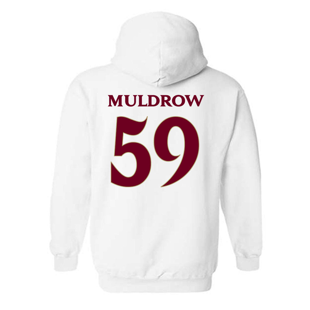 Elon - NCAA Football : Michael Muldrow - Classic Fashion Shersey Hooded Sweatshirt-1