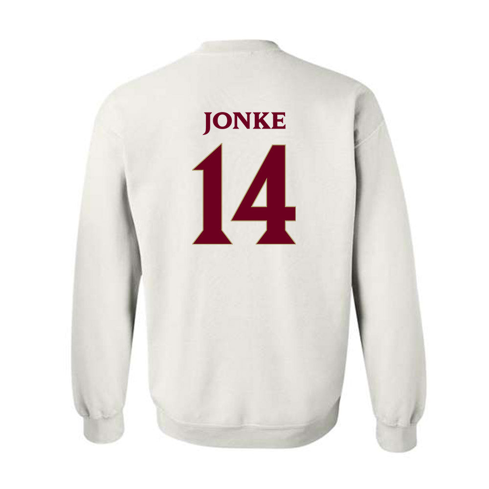Elon - NCAA Men's Soccer : Weston Jonke - Classic Fashion Shersey Crewneck Sweatshirt-1