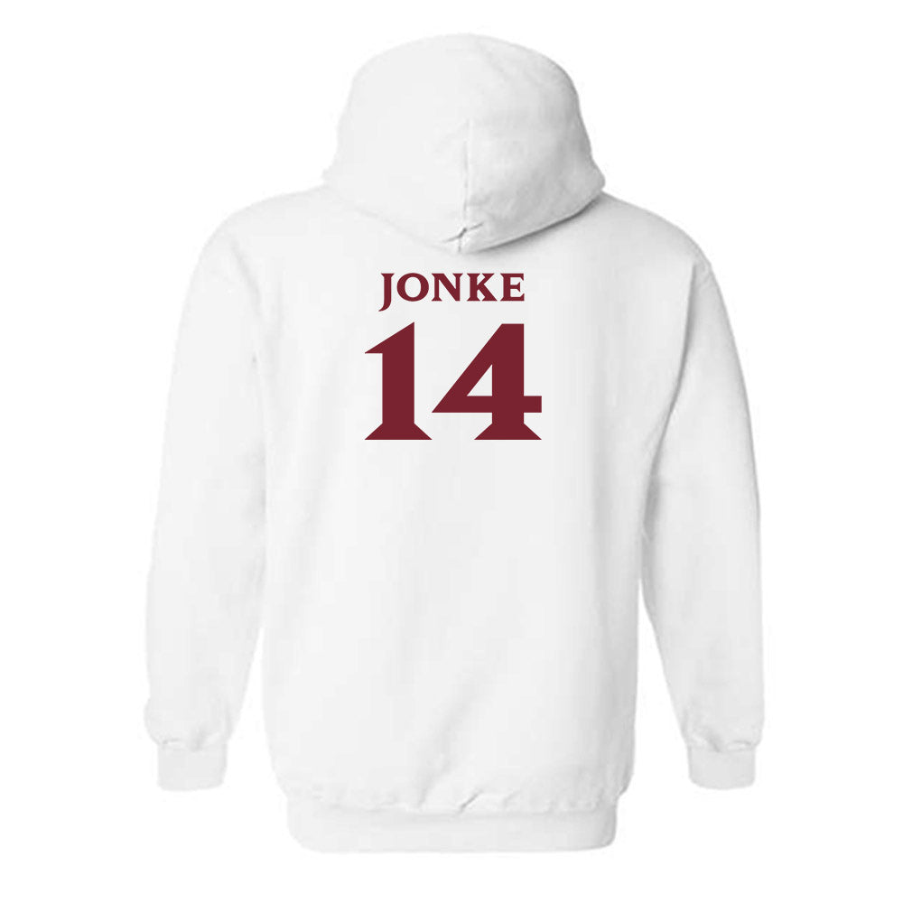 Elon - NCAA Men's Soccer : Weston Jonke - Classic Fashion Shersey Hooded Sweatshirt-1