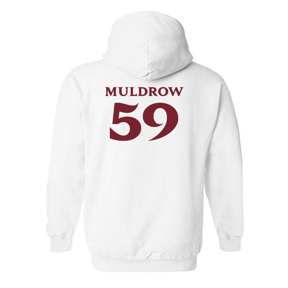 Elon - NCAA Football : Michael Muldrow - Classic Fashion Shersey Hooded Sweatshirt-1