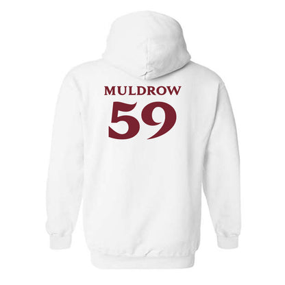 Elon - NCAA Football : Michael Muldrow - Classic Fashion Shersey Hooded Sweatshirt-1