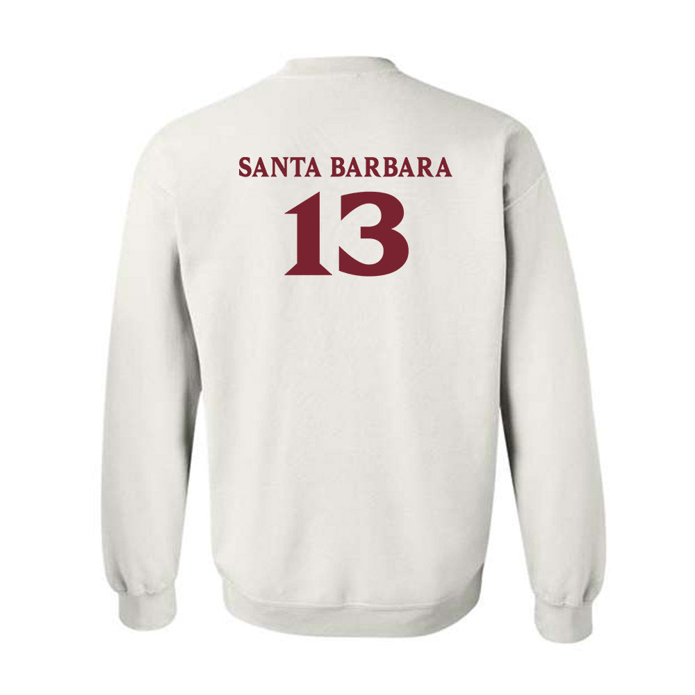 Elon - NCAA Women's Lacrosse : Mj Santa Barbara - Classic Fashion Shersey Crewneck Sweatshirt-1