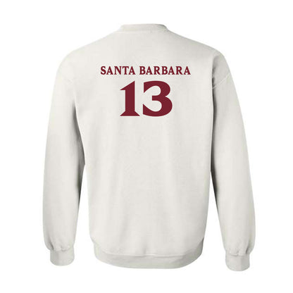 Elon - NCAA Women's Lacrosse : Mj Santa Barbara - Classic Fashion Shersey Crewneck Sweatshirt-1