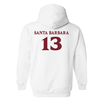 Elon - NCAA Women's Lacrosse : Mj Santa Barbara - Classic Fashion Shersey Hooded Sweatshirt-1