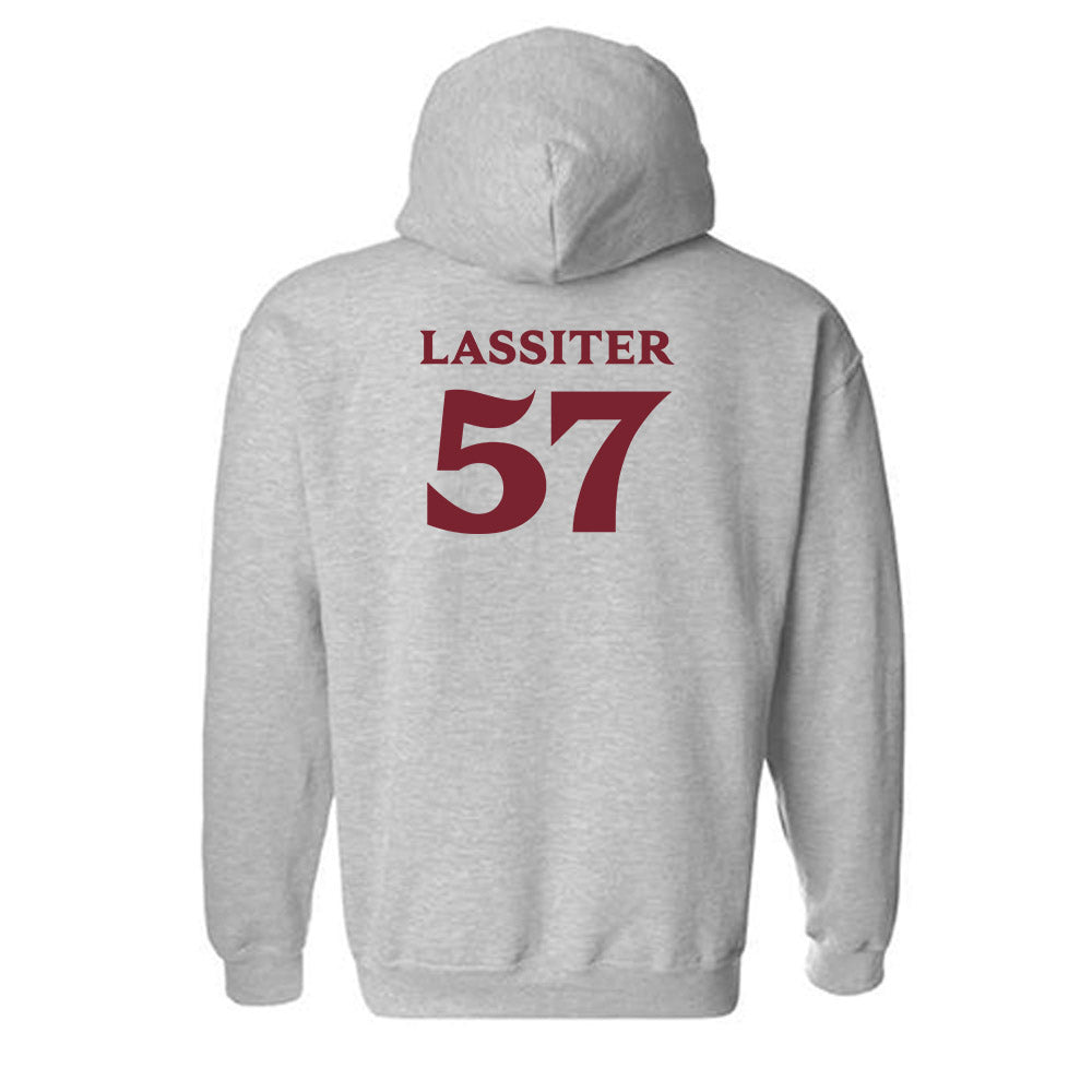 Elon - NCAA Football : Demari Lassiter - Classic Fashion Shersey Hooded Sweatshirt-1