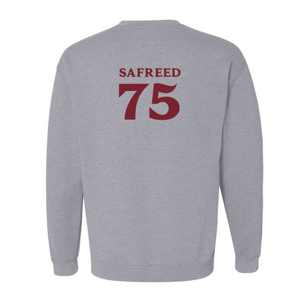 Elon - NCAA Football : Evan Safreed Safreed - Classic Fashion Shersey Crewneck Sweatshirt-1