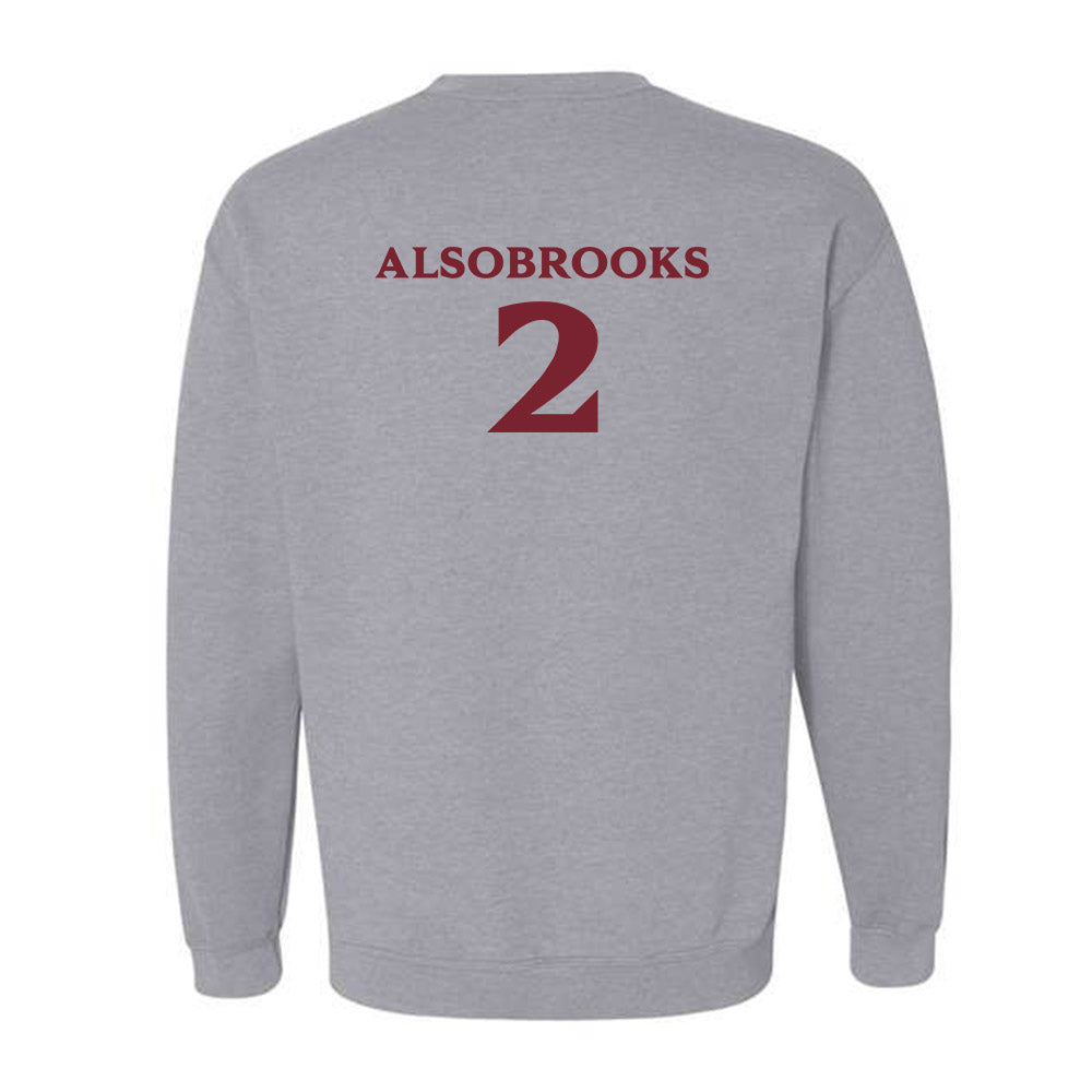 Elon - NCAA Football : Senquavious Alsobrooks - Classic Fashion Shersey Crewneck Sweatshirt-1