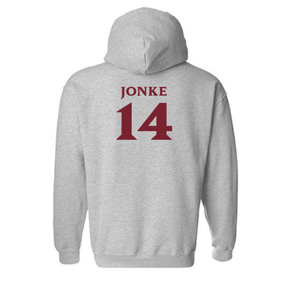 Elon - NCAA Men's Soccer : Weston Jonke - Classic Fashion Shersey Hooded Sweatshirt-1