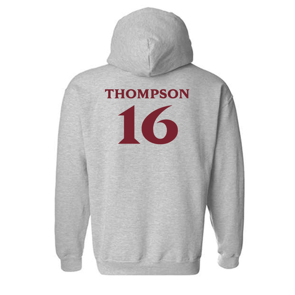 Elon - NCAA Men's Soccer : Diego Thompson - Classic Fashion Shersey Hooded Sweatshirt-1