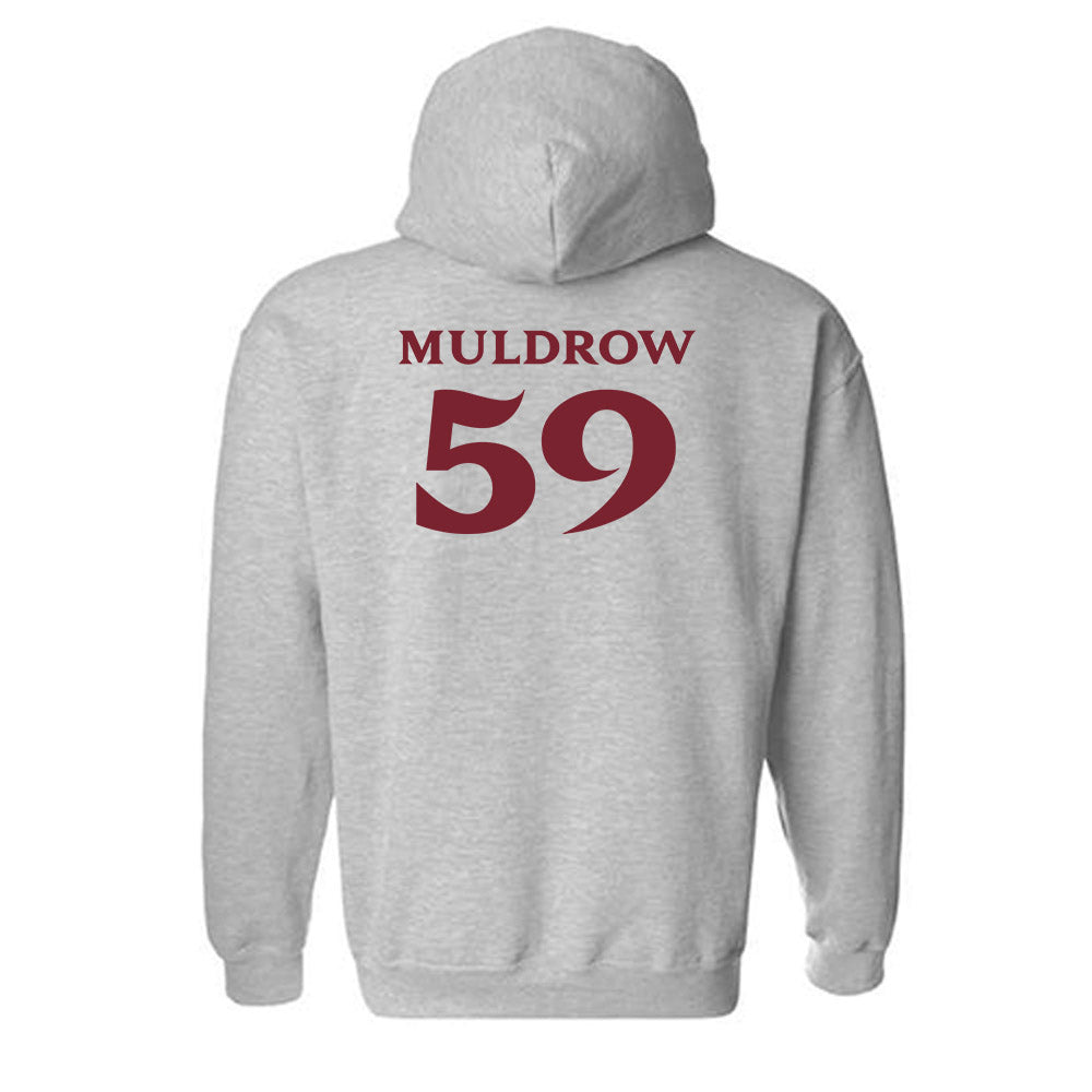 Elon - NCAA Football : Michael Muldrow - Classic Fashion Shersey Hooded Sweatshirt-1