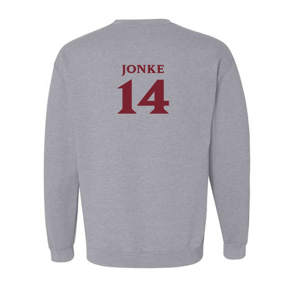 Elon - NCAA Men's Soccer : Weston Jonke - Classic Fashion Shersey Crewneck Sweatshirt-1