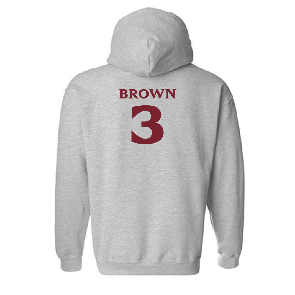Elon - NCAA Football : Kahmari Brown - Classic Fashion Shersey Hooded Sweatshirt-1