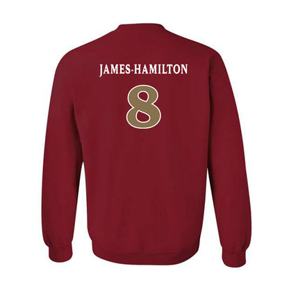 Elon - NCAA Football : Darren James-Hamilton - Classic Fashion Shersey Crewneck Sweatshirt-1