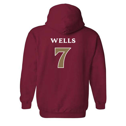 Elon - NCAA Softball : Meredith Wells - Classic Fashion Shersey Hooded Sweatshirt-1