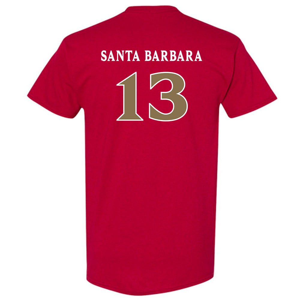 Elon - NCAA Women's Lacrosse : Mj Santa Barbara - Classic Fashion Shersey T-Shirt-1