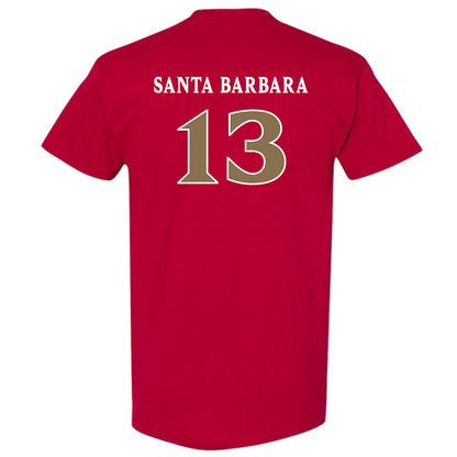 Elon - NCAA Women's Lacrosse : Mj Santa Barbara - Classic Fashion Shersey T-Shirt-1