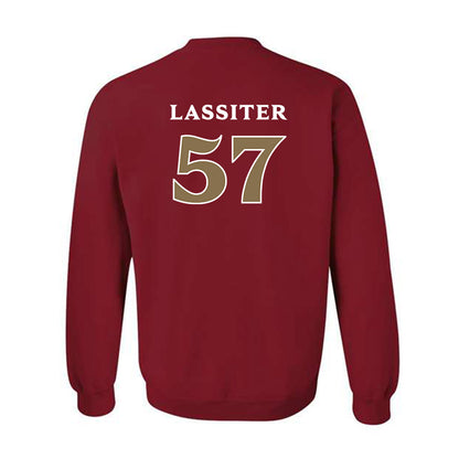 Elon - NCAA Football : Demari Lassiter - Classic Fashion Shersey Crewneck Sweatshirt-1