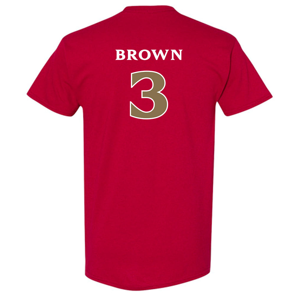 Elon - NCAA Football : Kahmari Brown - Classic Fashion Shersey T-Shirt-1