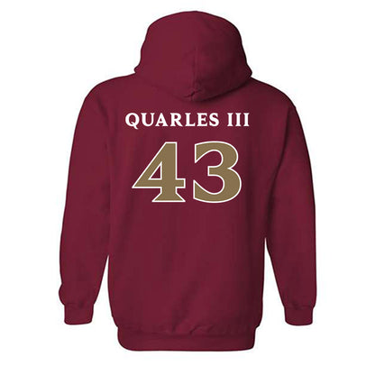 Elon - NCAA Football : Douglas Quarles III - Classic Fashion Shersey Hooded Sweatshirt-1