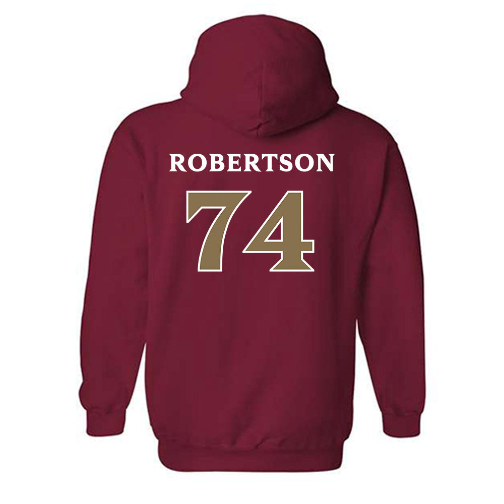 Elon - NCAA Football : Webb Robertson - Classic Fashion Shersey Hooded Sweatshirt-1