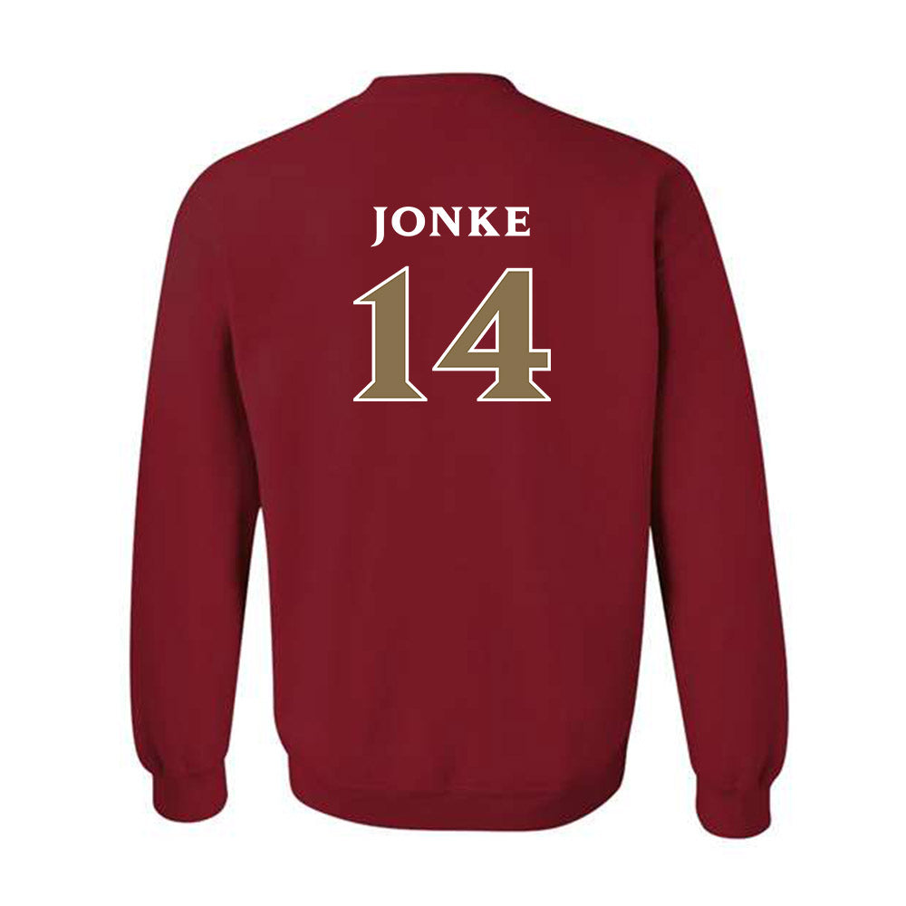 Elon - NCAA Men's Soccer : Weston Jonke - Classic Fashion Shersey Crewneck Sweatshirt-1
