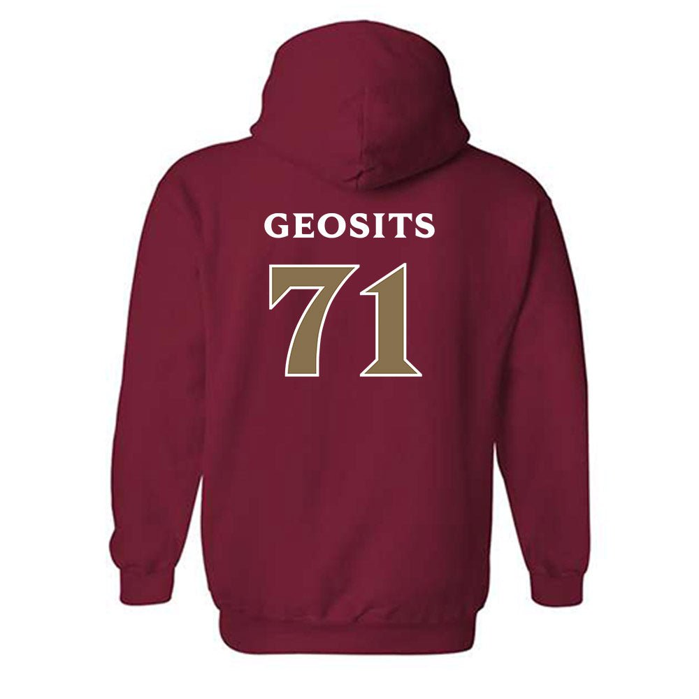 Elon - NCAA Football : Frank Geosits - Classic Fashion Shersey Hooded Sweatshirt-1