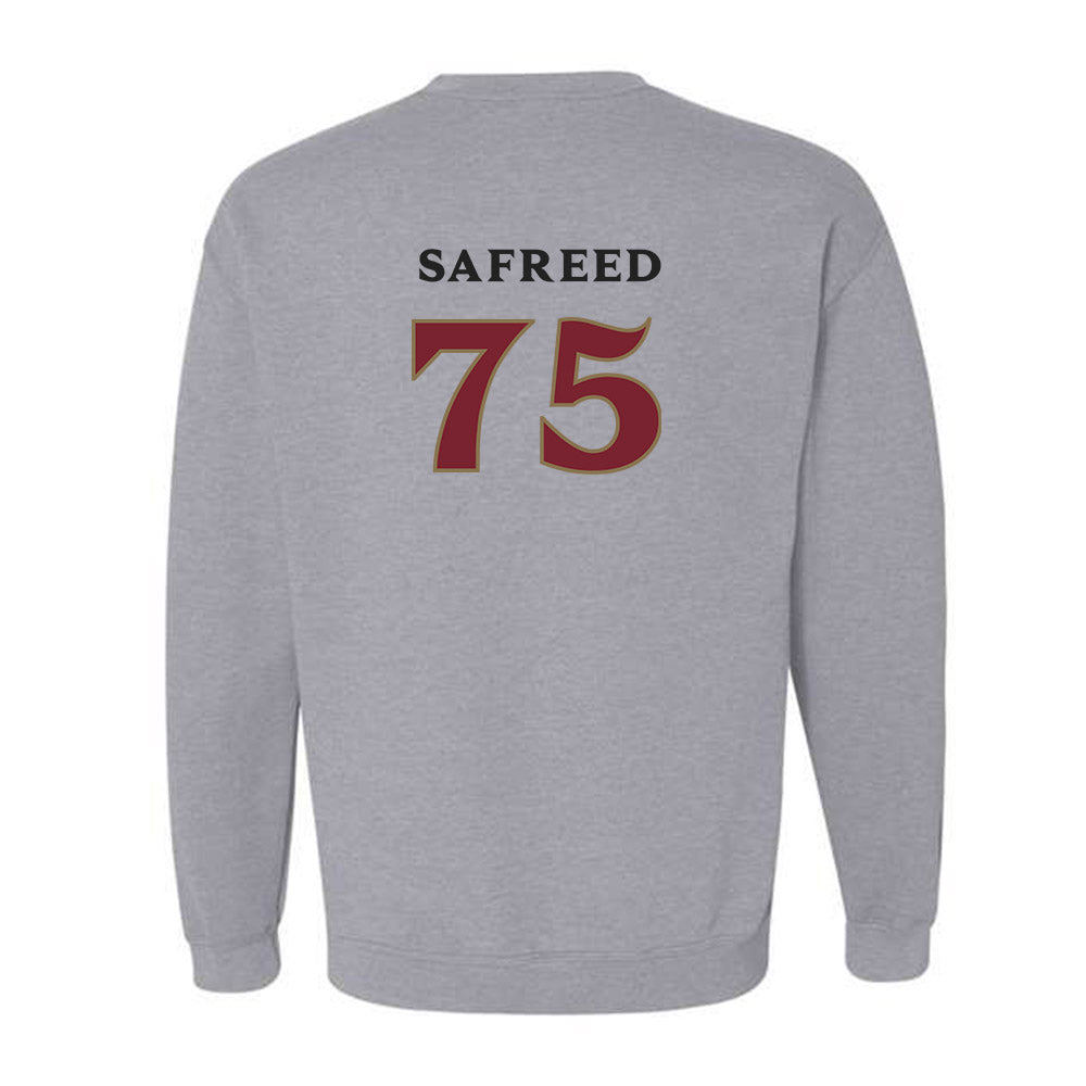 Elon - NCAA Football : Evan Safreed Safreed - Classic Fashion Shersey Crewneck Sweatshirt-1