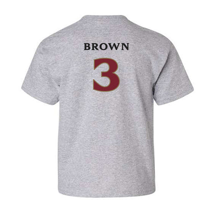 Elon - NCAA Football : Kahmari Brown - Classic Fashion Shersey Youth T-Shirt-1