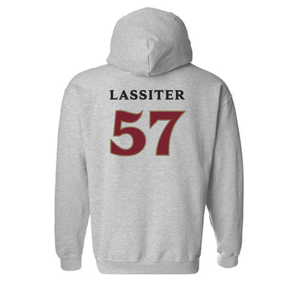 Elon - NCAA Football : Demari Lassiter - Classic Fashion Shersey Hooded Sweatshirt-1