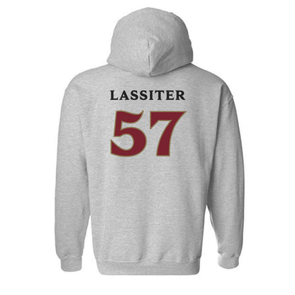 Elon - NCAA Football : Demari Lassiter - Classic Fashion Shersey Hooded Sweatshirt-1