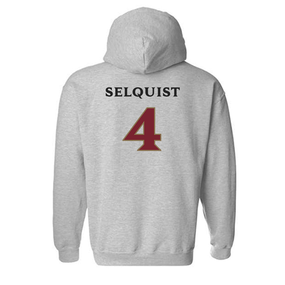 Elon - NCAA Women's Lacrosse : Kiley Selquist - Classic Fashion Shersey Hooded Sweatshirt-1