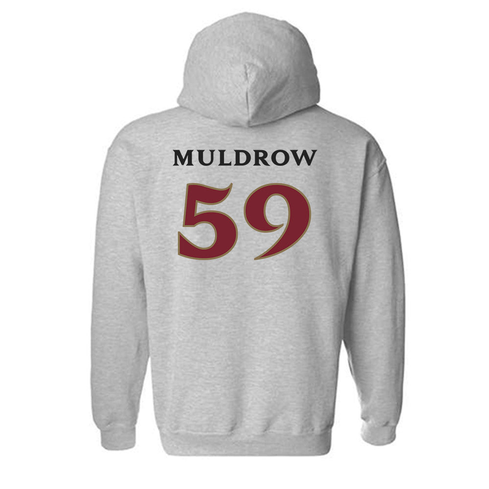 Elon - NCAA Football : Michael Muldrow - Classic Fashion Shersey Hooded Sweatshirt-1