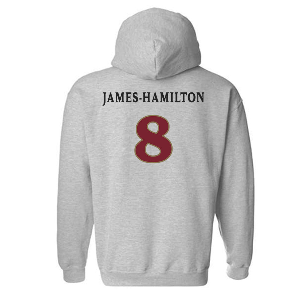 Elon - NCAA Football : Darren James-Hamilton - Classic Fashion Shersey Hooded Sweatshirt-1