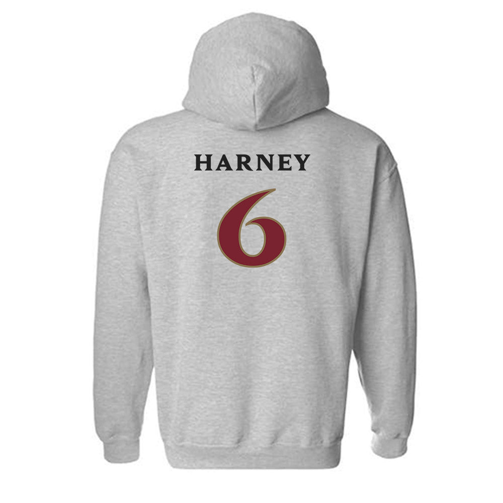 Elon - NCAA Football : Tyquan Harney - Classic Fashion Shersey Hooded Sweatshirt-1