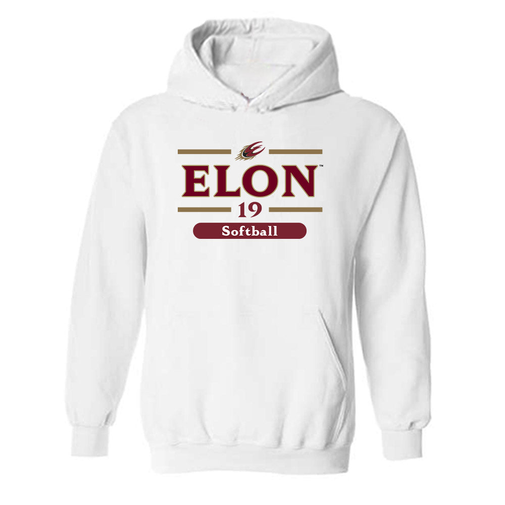 Elon - NCAA Softball : Mauri Murray - Classic Fashion Shersey Hooded Sweatshirt-0