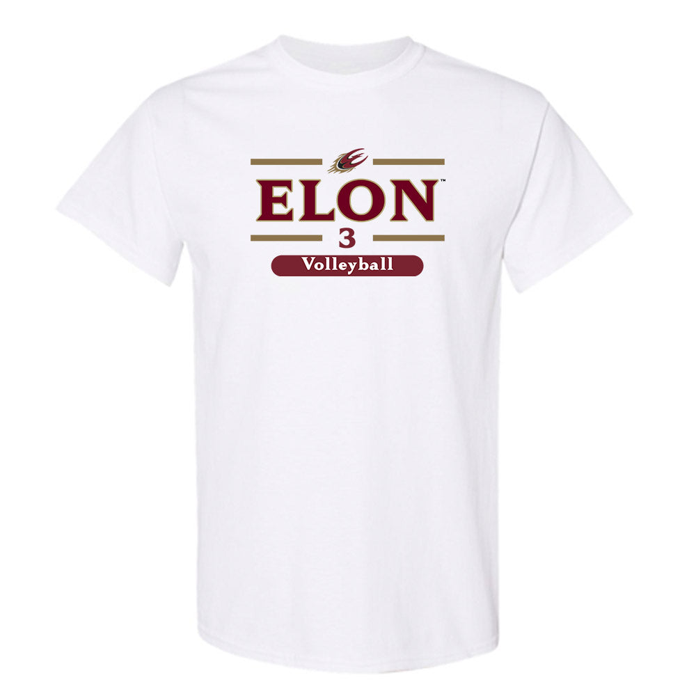 Elon - NCAA Women's Volleyball : Dani Wallace - Classic Fashion Shersey T-Shirt-0