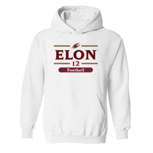 Elon - NCAA Football : Eric Jones - Classic Fashion Shersey Hooded Sweatshirt-0