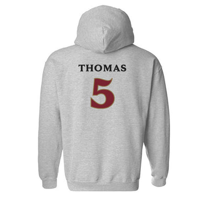Elon - NCAA Football : T.J. Thomas - Classic Shersey Hooded Sweatshirt-1