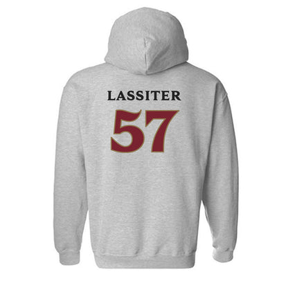 Elon - NCAA Football : Demari Lassiter - Classic Shersey Hooded Sweatshirt-1