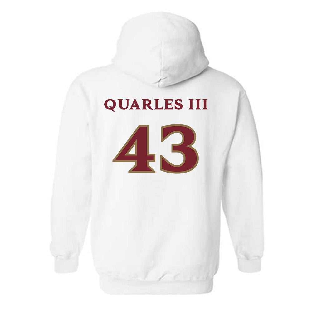 Elon - NCAA Football : Douglas Quarles III - Classic Shersey Hooded Sweatshirt-1