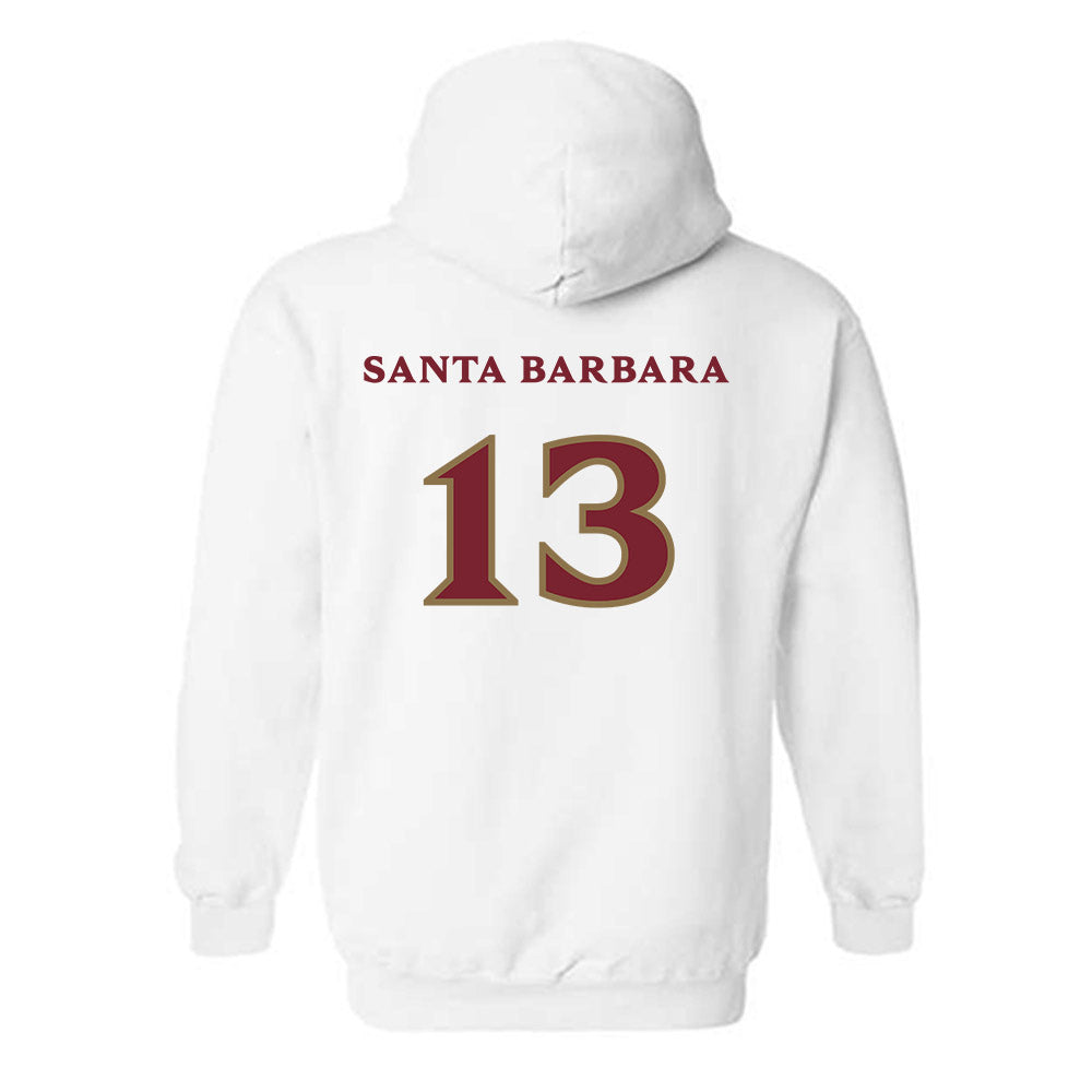 Elon - NCAA Women's Lacrosse : Mj Santa Barbara - Classic Shersey Hooded Sweatshirt-1