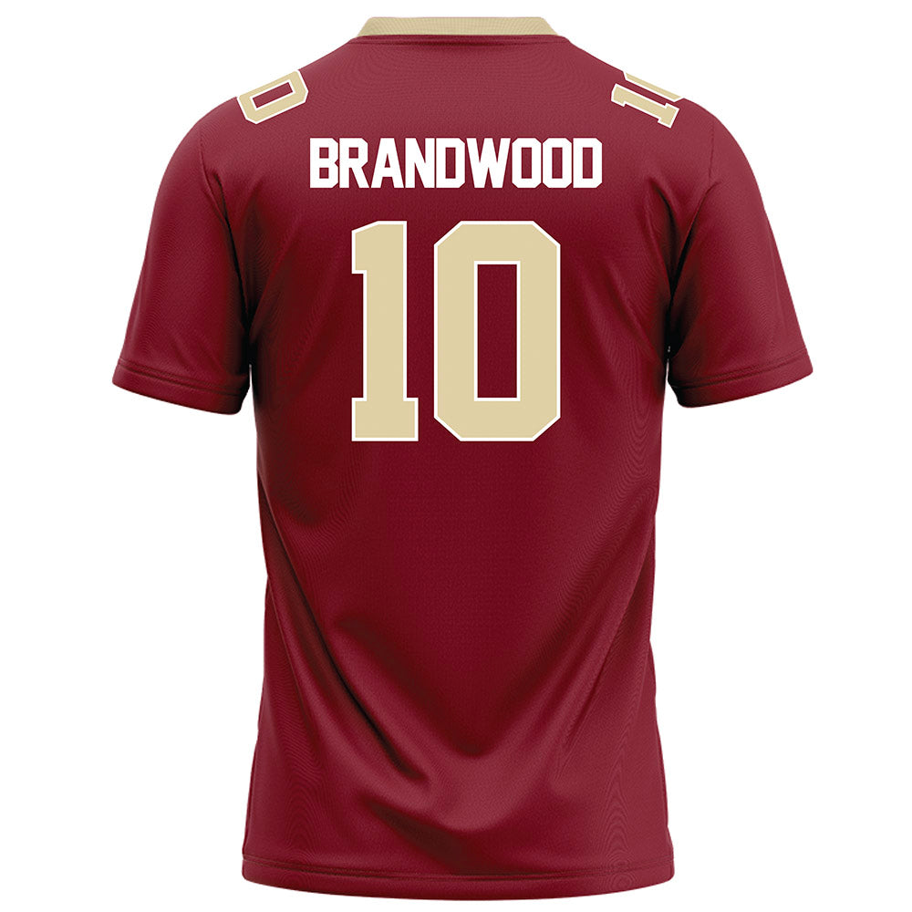 Elon - NCAA Football : Gavin Brandwood - Maroon Football Jersey-1